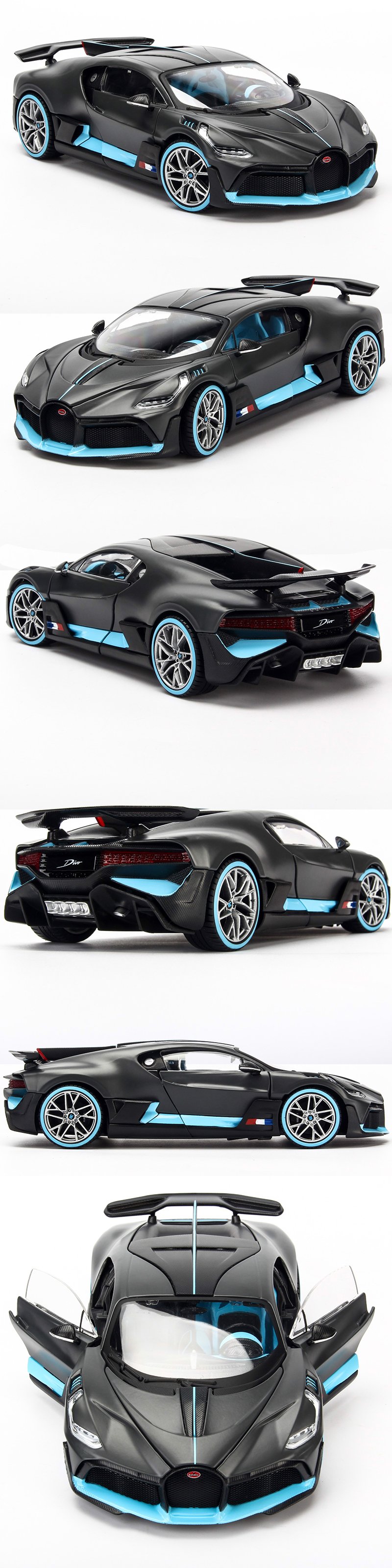 Mô hình Xe Bugatti Divo Matte Black 1:24